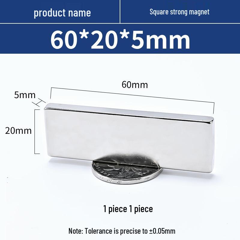 N52 Neodymium Iron Boron Square Magnet – Strong Rare Earth Permanent Magnet