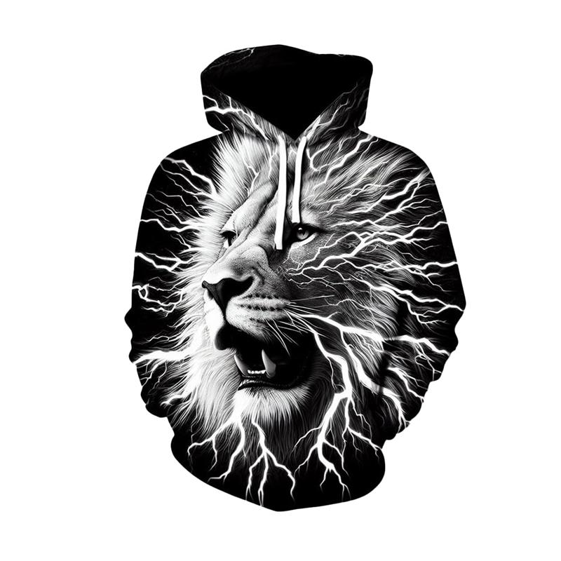 

Смешные толстовки с 3D-принтом льва для мужчин, уличная одежда в стиле хип-хоп y2k, модный худи оверсайз, повседневные свитшоты на осень и зиму 6XL