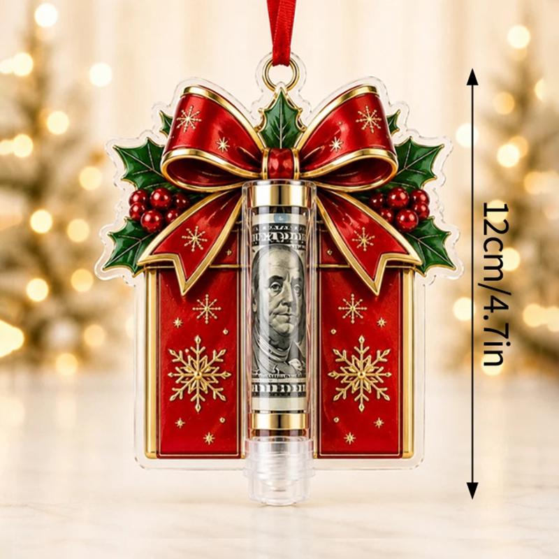 Christmas Cash Boxes Ornament Christmas Tree Money Holder Hanging Pendants Christmas New Year Money Gift Boxes Decorations