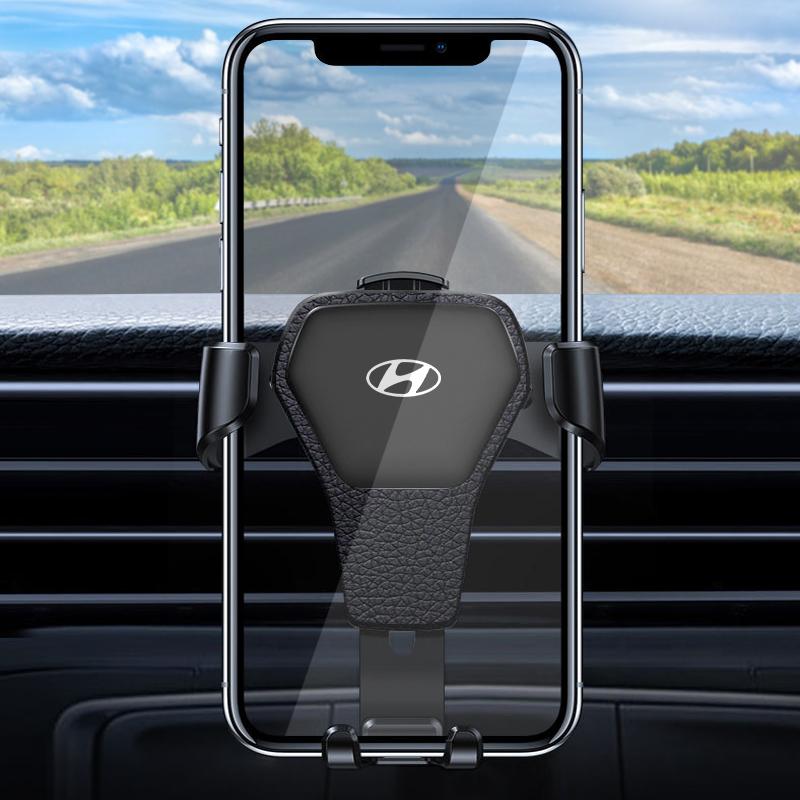1Pcs Car Phone Holder Vent Bracket GPS Navigation Mobile Car Styling For Hyundai Tucson 2021 Accent I10 I20 Kona Getz Solaris I30 Creta