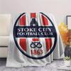 1 ΤΕΜ. Κουβέρτα Φανέλα με Εκτύπωση Stoke City FC, Υψηλής ποιότητας Άνετη για Όλες τις Εποχές, Διακόσμηση Σπιτιού, Ζεστασιά και Άνεση, Ιδανική για Χριστουγεννιάτικα Δώρα182