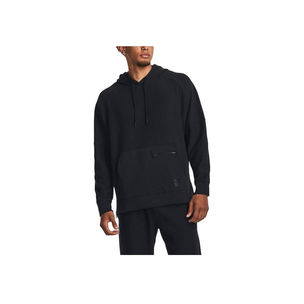 Under Armour Solid Fleece Hooded Training Sweatshirt Men Sweatshirts Black 1373878-002
