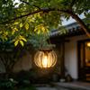 1/2/4Pcs Solar Lantern Outdoor Metal Mesh Shell Solar Powered Hanging Lantern with Hook And Base Garden Patio Porch Decor