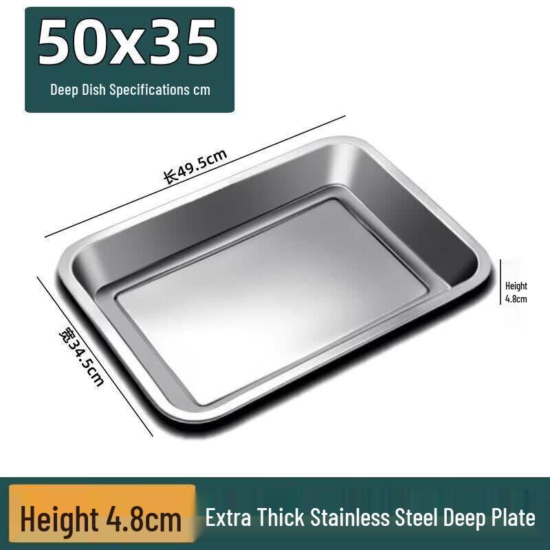 ZISIZ Stainless Steel Multi-purpose Serving Tray