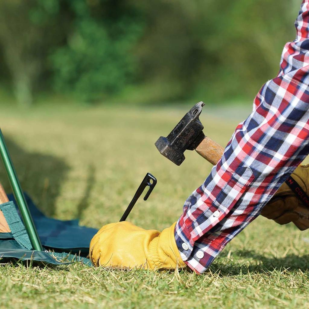 Coleman Steel Solid 2000017188 Pegs, 30cm/1 Piece, Camping,