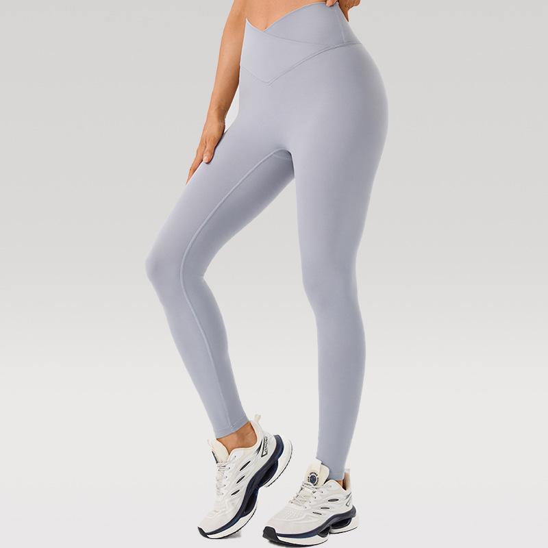 Cross-High Waist Women's Yoga Pants - Hip Lifting, Body Shaping, Pilates Fitness Leggings.