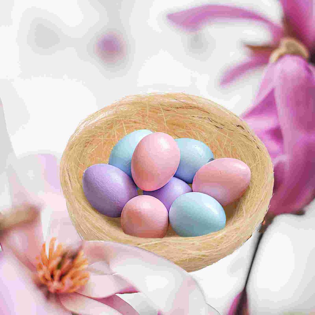 10 Pcs Handmade Artificial Bird Nest Faux Nesting Box For Decoration Wedding Easter Party Photography Props Micro Landscape deco