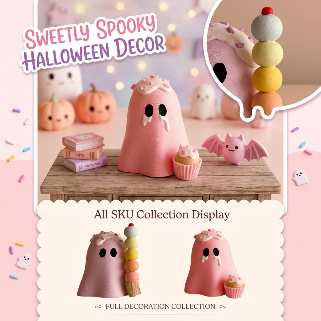 Halloween Tabletop Decoration Figurine for Shelf Mantel Party Decor