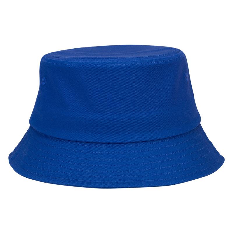Cotton Solid Bucket Hat | Summer Sun Protection & Breathable Round Crown