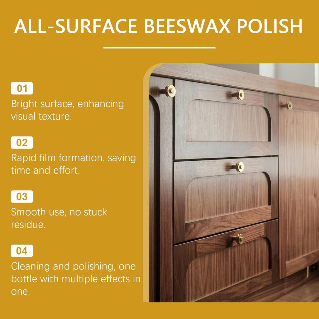 Jaysuing Beeswax Furniture Polisher /Beeswax Polishing Furniture Wood Polishing and Care Agent  Furniture Scratch Refurbishment  Furniture Care Spray
