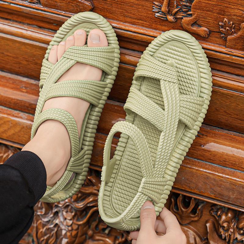 

Сандалии мужские летние уличные полые дышащие шлепанцы спортивные уличные ретро нескользящие износостойкие вьетнамки мужские 44