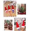 Vánoční lízátková čepice Látková Mini čepice Santa Clause Vánoční obal na lízátko k dekoraci kanceláře, auta Vánoční lízátková čepice