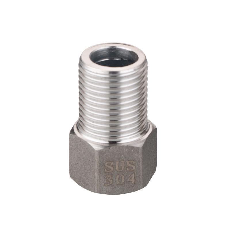 Redutor Rosqueado Vermelho de Aço Inoxidável Espessado Macho/Fêmea: Extensão de Tubo de Água de 6 para 4 Pontos, 25 para 20