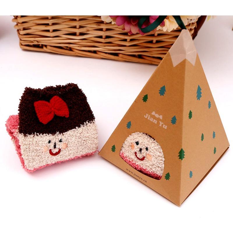 Winter Coral Fleece Cartoon Circle Socks for Ladies - Christmas Homewear Socks with Thick Padding - Christmas Limited Edition