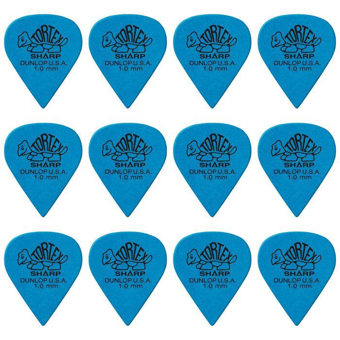 Dunlop 412p100 tortex sharp 1,00mm sachet de 12 médiators