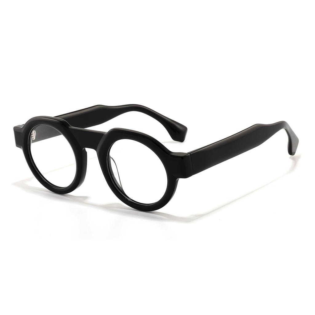 Fashion Retro Round Acetate Glasses Frames Men Women 2025 New In Optical Frames Round Polarized Sunglasses Men Outdoor Eyewear