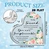 2D Flat"To My Friend" Desktop Heart-Shaped Acrylic Decoration Plaque, Home Decor Plaque Hanging Wall Art Decorative Garden Decoration for Room Door Si