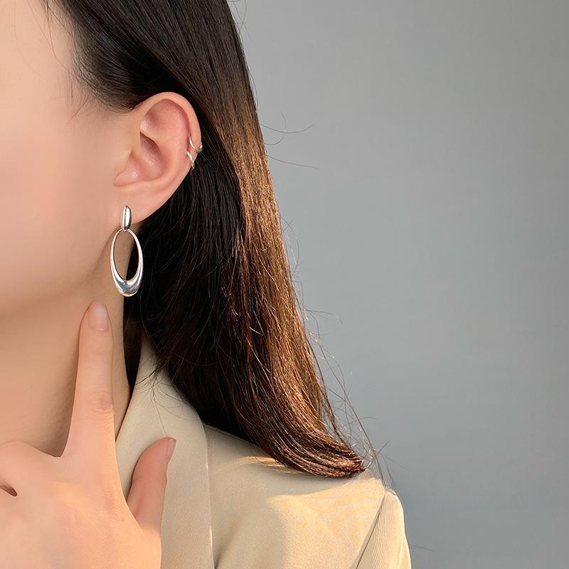 Cercei geometrici elipsoizi Femeie Muncitor Greu Design de nișă Cercei noi Cercei Cercei