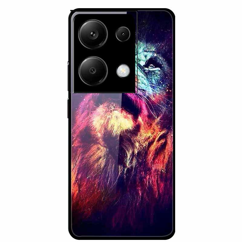 Redmi NOTE 13 PRO 4G Case with Tempered Glass & Aesthetic Color Painting