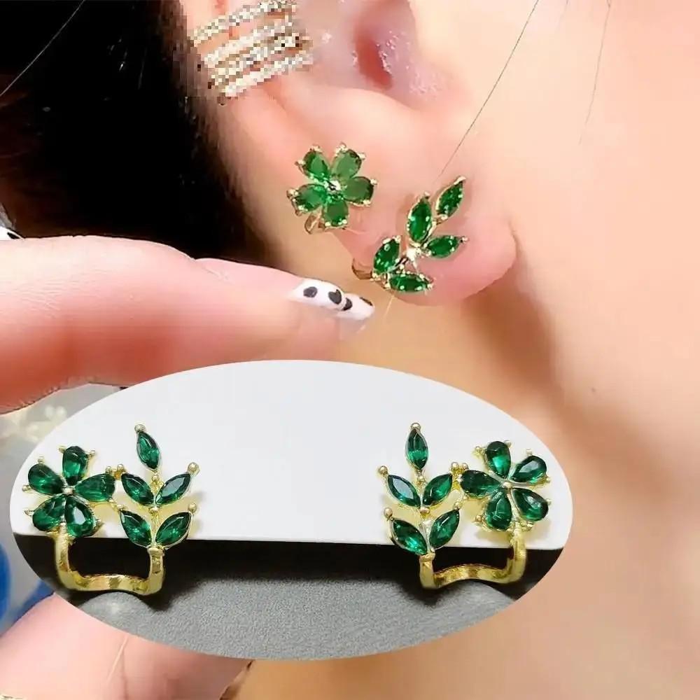 925 Silver Needle Korean Fashion Big Crystal Heart Earrings For Women Jewelry Trending New Luxury Women's Zircon Earrings