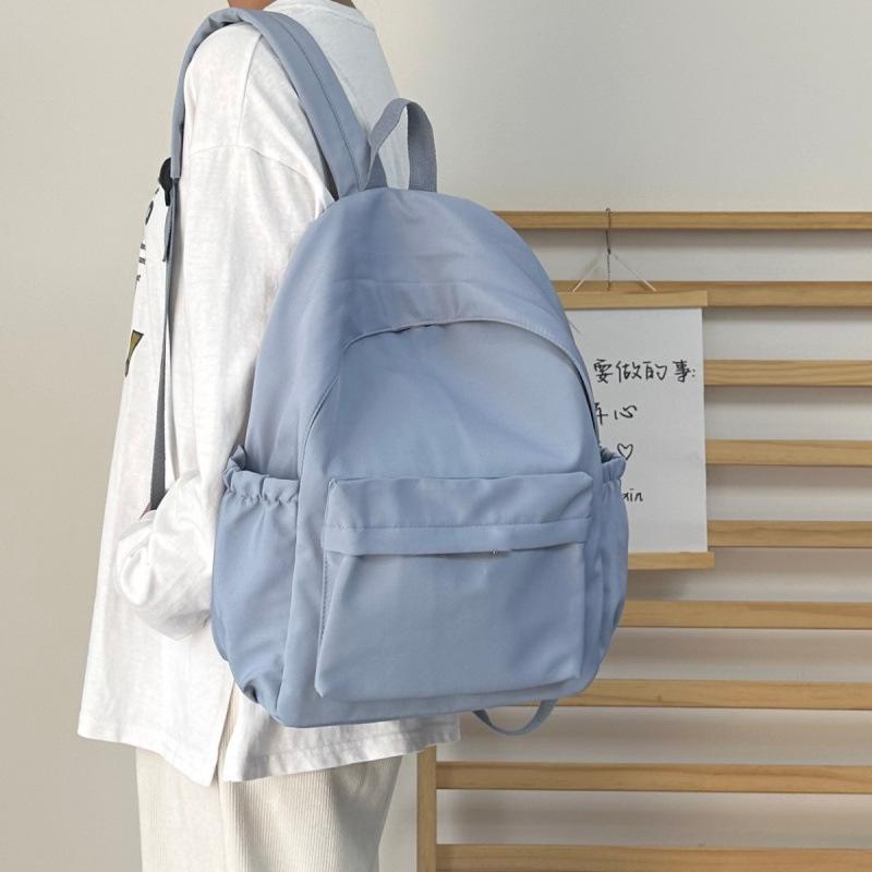 

Backpack Junior High School Men s Simple Large Capacity Travel Backpack Casual Japanese Junior High School High School Student School Bag Single bag (no pendant)