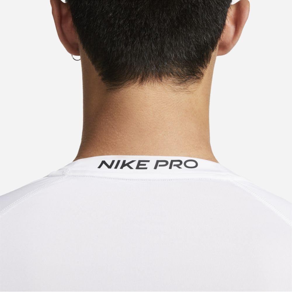 Nike Tight Long Sleeve Fitness Top FB7920 L Dri-FIT White/Black