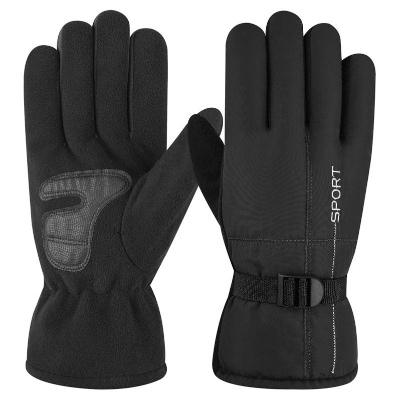 Winter Cycling Gloves Thick Warm Gloves Windproof Ski Gloves Outdoor Running Cycling Gloves A4