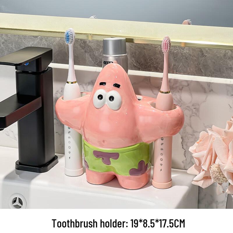 LIEI Ceramic Star Toothbrush Holder