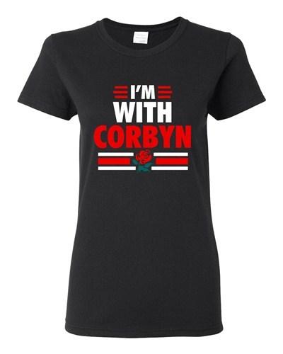 Ladies I m With Corbyn Politician Campaign Support DT T-Shirt Tee Unisex T-Shirt L