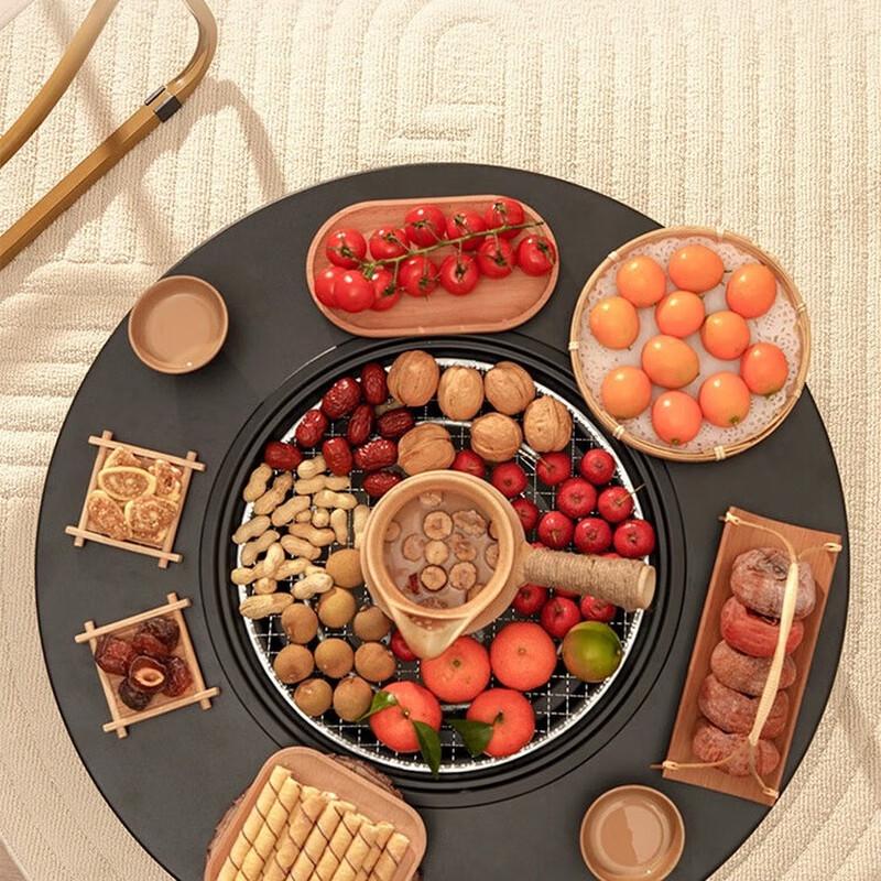 Foldable Multi-functional BBQ & Tea Table with Grill Net - 9 Piece Set