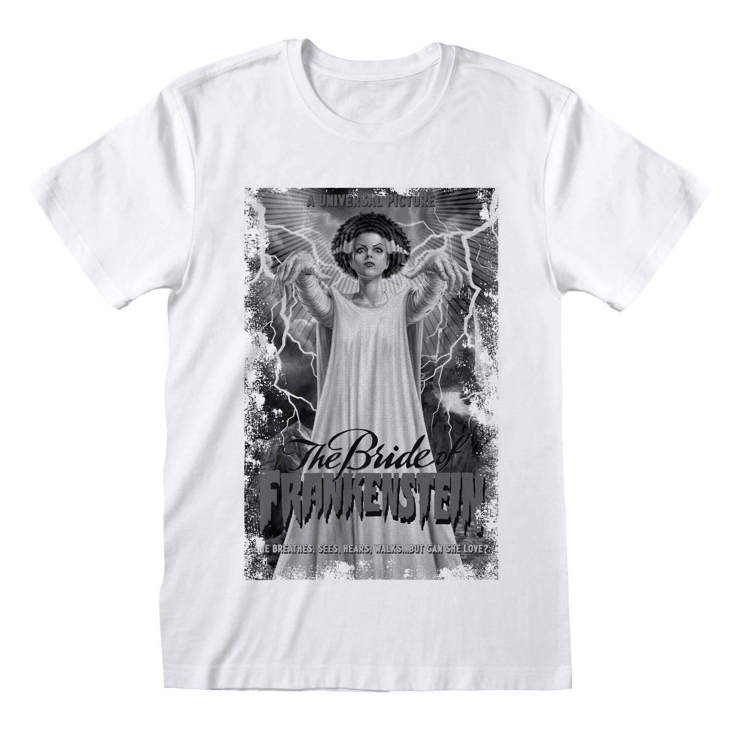 Bride Of Frankenstein Universal Monsters Official Merch T-Shirt MLXL2XL XL