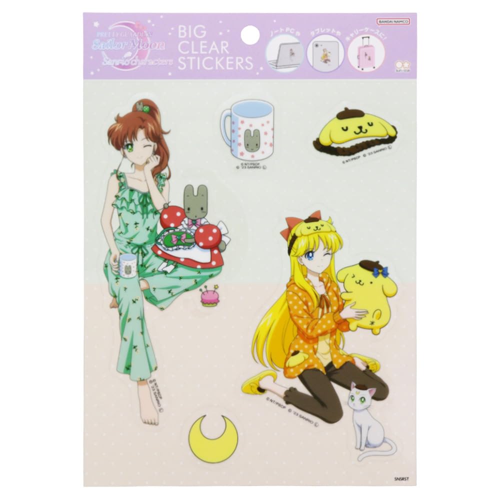 

Sunstar Stationery Sanrio Прозрачный стикер Sailor Moon Cosmos x C S8587817, Sanrio, Узор,