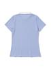 20TH HOLE Women'S Ribbed Yoko Color Block Embroidered Short Sleeve Collared T-Shirt [Sora]