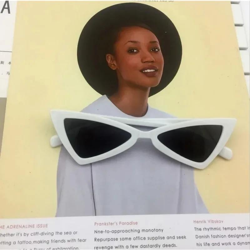 Small Triangle Cat Eye Sunglasses Women Fashion Vintage Cat Eyeglasses Female  Stylish Sun Glasses UV400 Goggles Lentes