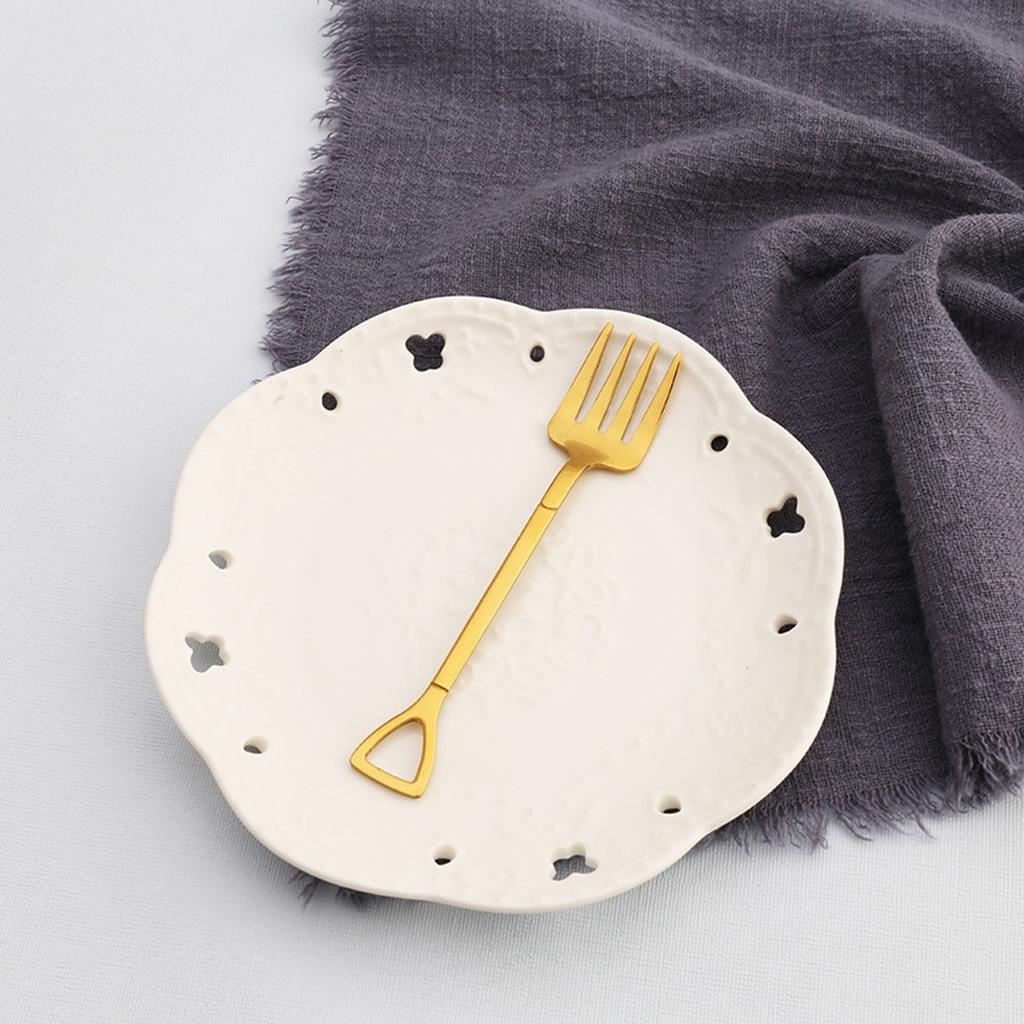 Stainless Steel Fork Spoon Set Long Handle Kitchen Cutlery Set For Dinner Travel
