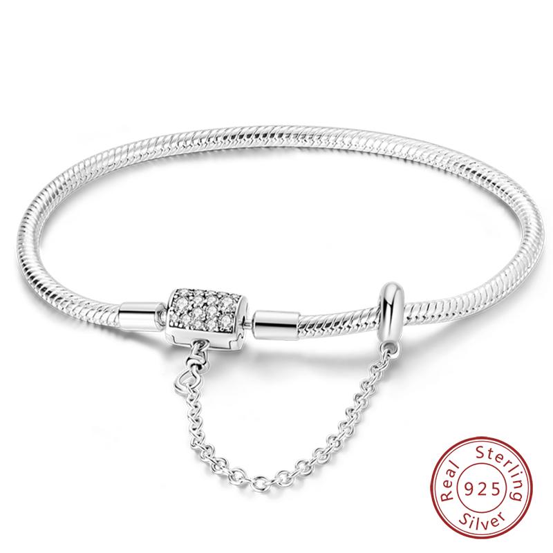 925 Silver Forever Love Peach Heart Bracelets Star Moon Airplane Earth Bracelets For Women Fit DIY Charms Party Jewelry