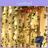 Leaf Solar Green Vine String Lights Courtyard Festival Decorative Lights Night