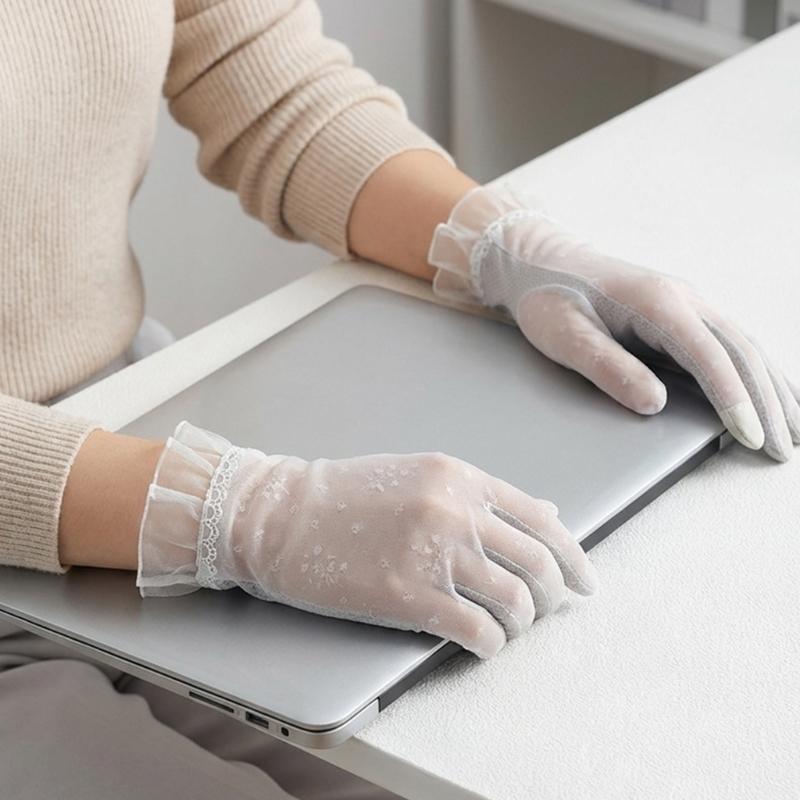 1 Paar Leichte Outdoor-Handschuhe Touchscreen-Funktion Anti-Rutsch-Handschuhe zum Fahren und Radfahren
