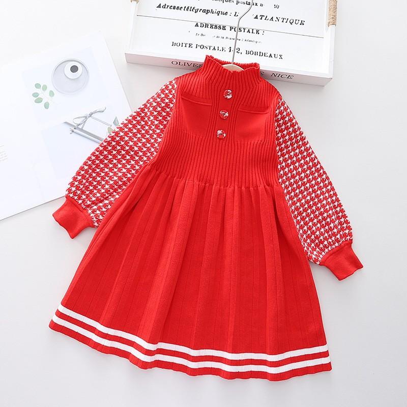 Girls Knit Skirt Set Toddler Kids Cardigan Dress 2Pcs Outfit