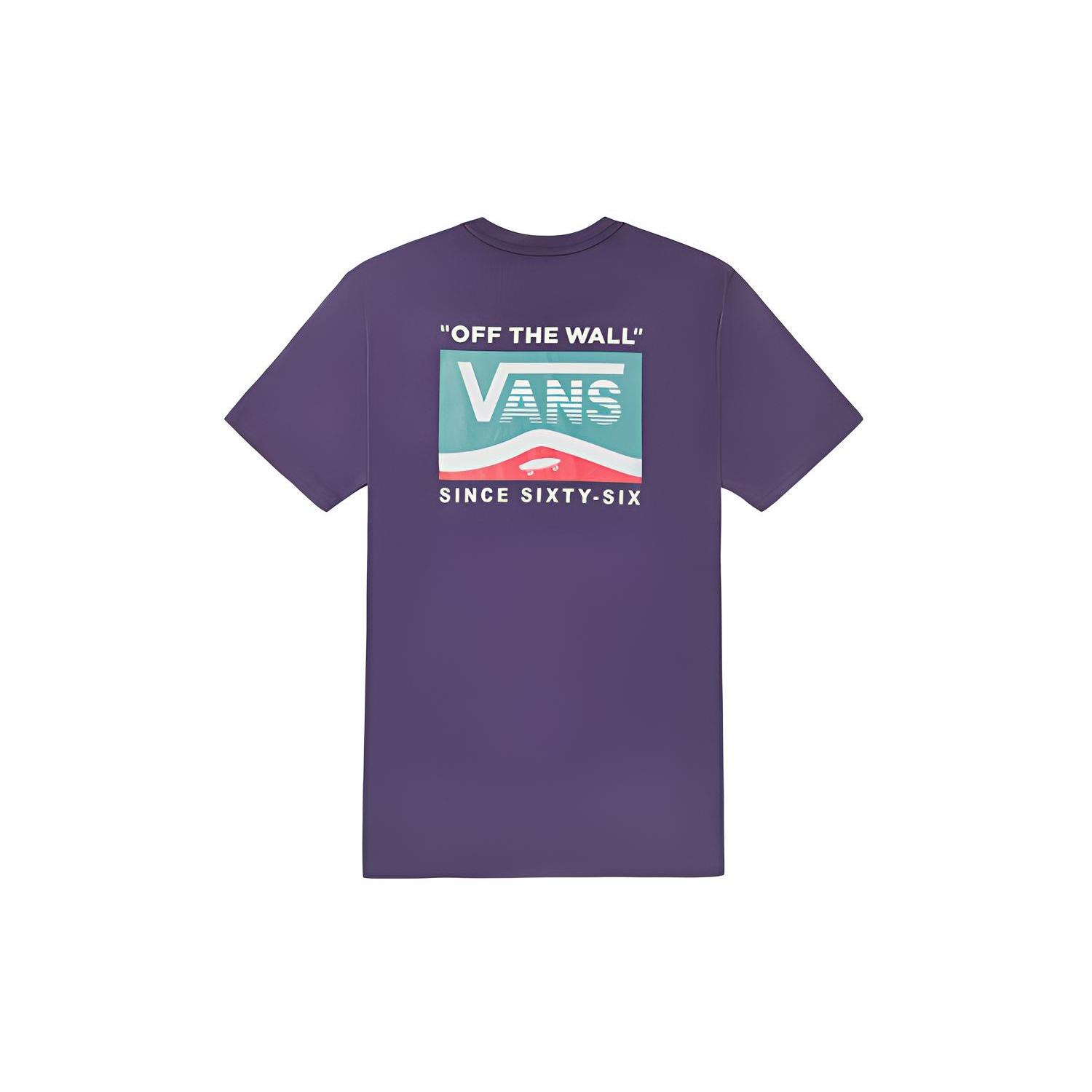 (WMNS) Vans Back Large Logo Printing Short Sleeve Purple Women s VN0A4MNDY0X M