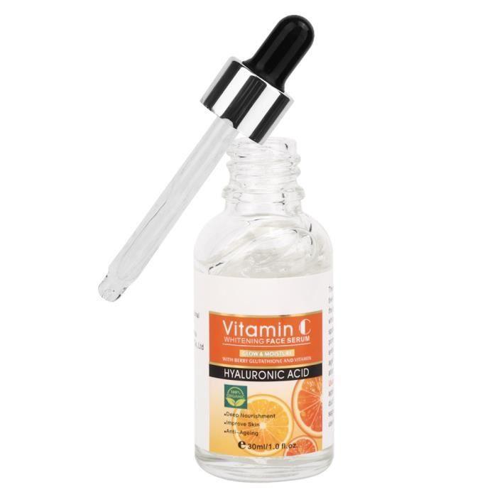 Sérum à la vitamine C - Disaar - 30ml - Rétrécissement des pores - Éclaircissant - Hydratant
