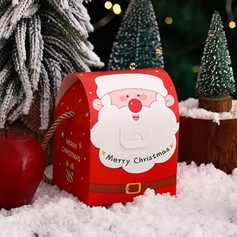 Shop New Year Nougat Chocolate Candy Gift Basket Xmas Gifts Bag Packaging Boxes Christmas Handbag