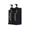 Punch-Free Wall Soap Dispenser: Hotel Bathroom Shampoo & Shower Gel Lockable Rack with Manual Press