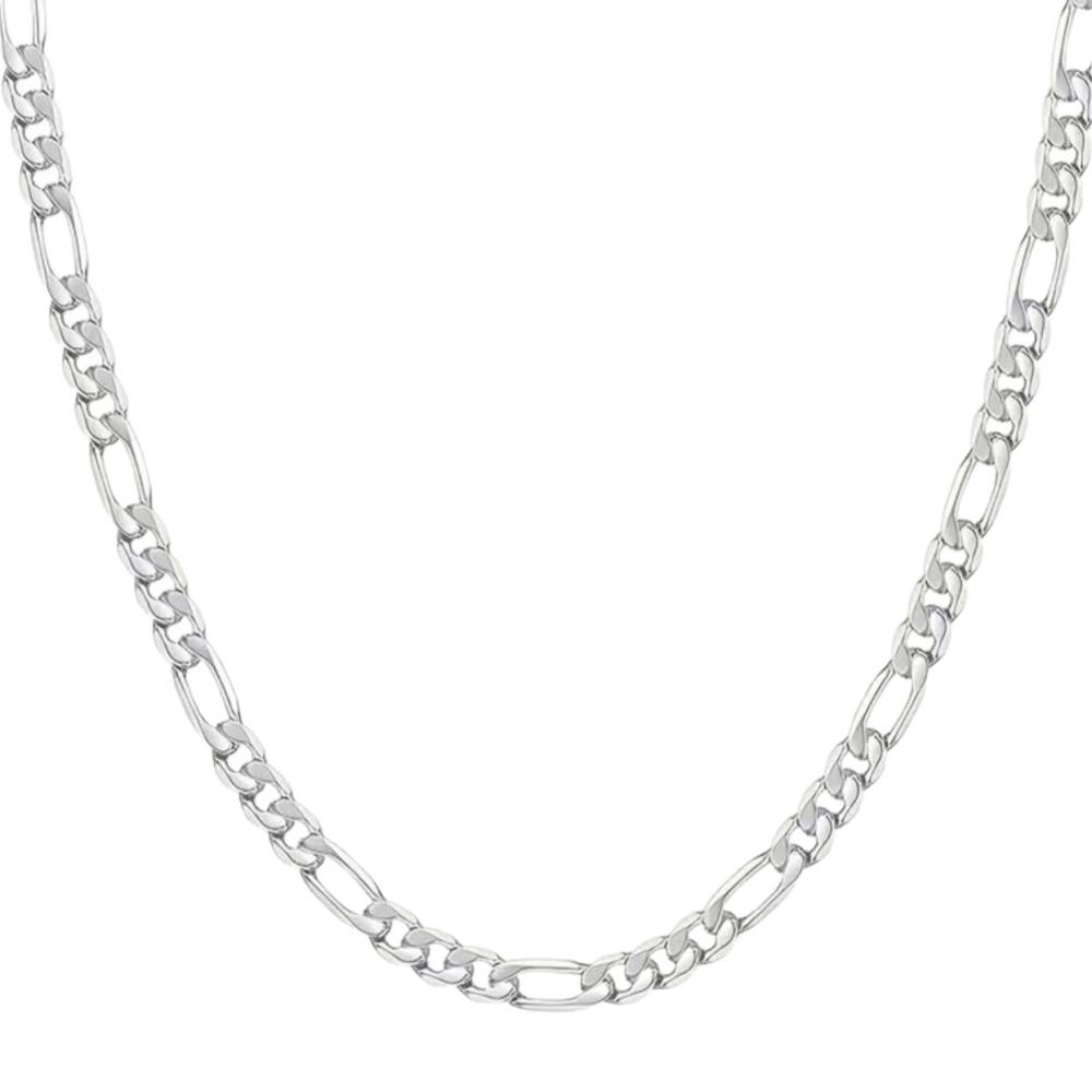 925 Silver Cuban Necklace Hip Hop Jewelry For Men Women 16-30 Inches Simple Fashion Chain