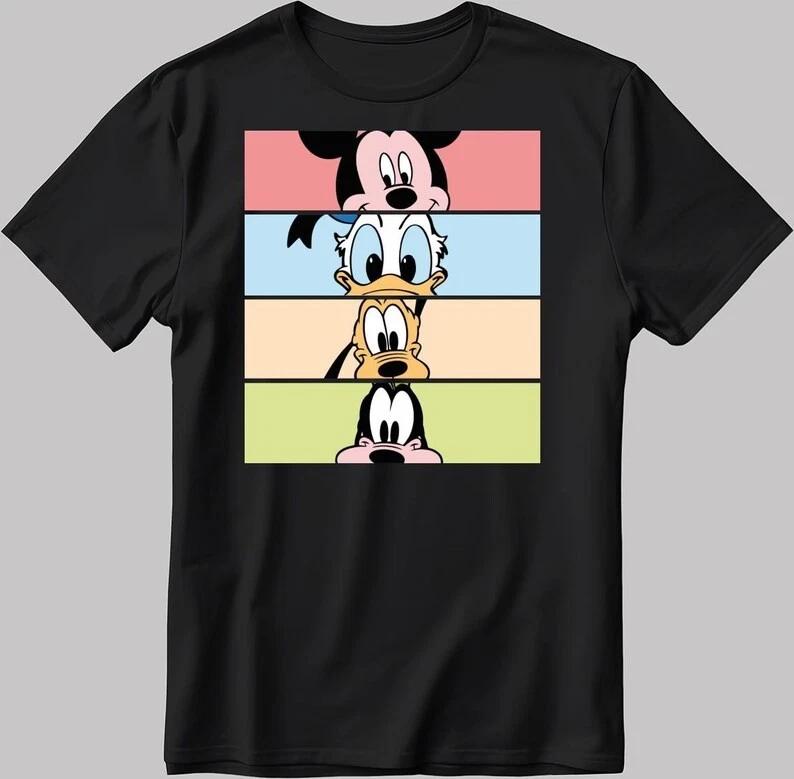 Mickey Mouse Friends Black Tshirt S