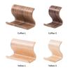 Wood Tablet Stand Yellow Coffee Phone Stand Simple Display Rack  Desktop Ornament