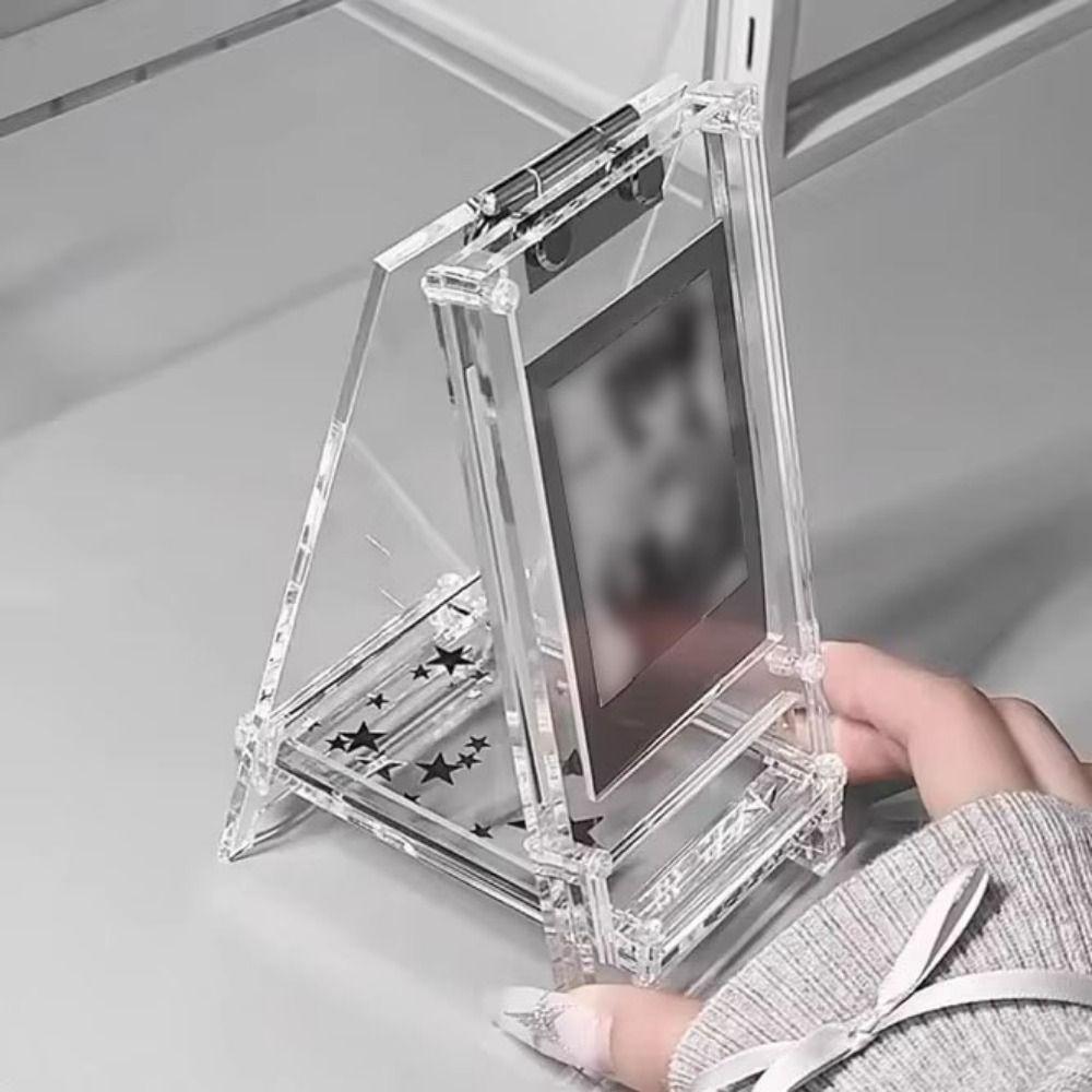 3 Inch Card HD Photocard Holder Free Standing Desktop Small Card Album Ins Mini Album