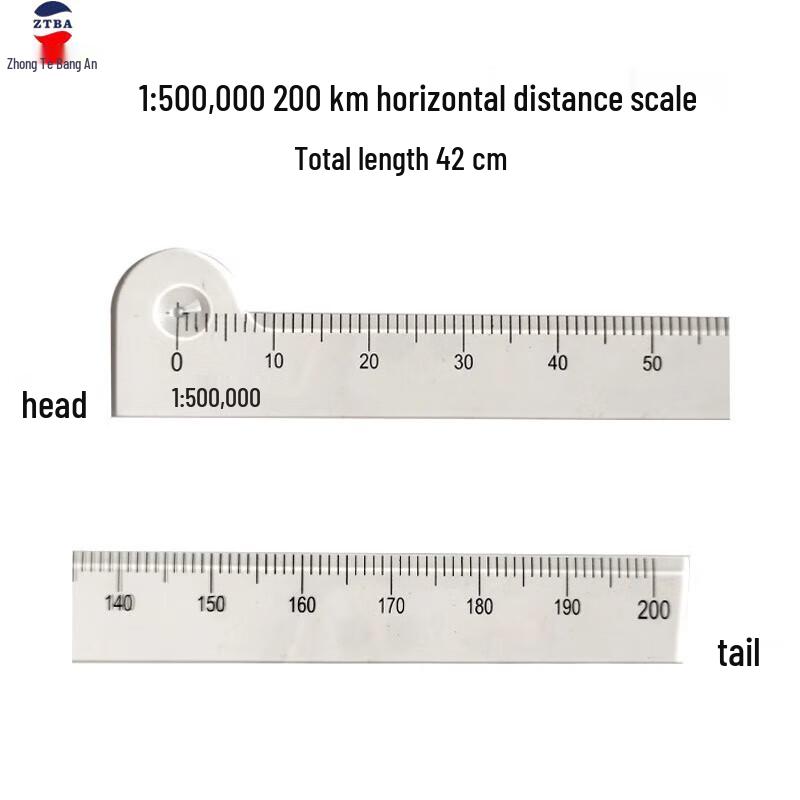 Professional Military Navigation Map Ruler 42CM