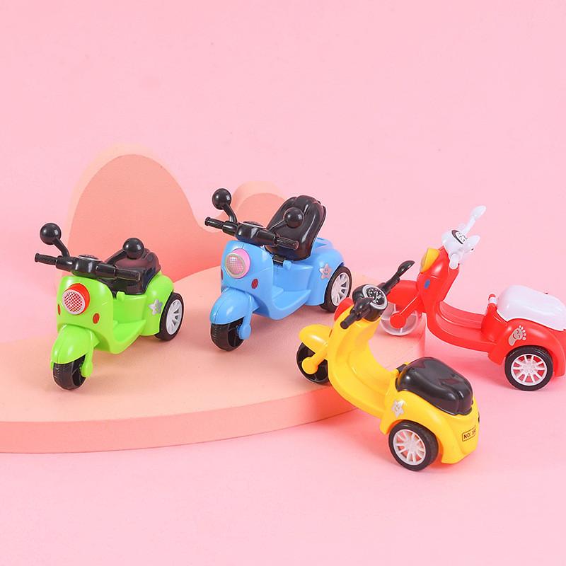 Simulation Mini Inertial Three Wheel Motorcycle Model Children Toy For Sensory And Cognitive Development