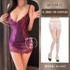 Sexy lingerie purple sister pure desire suspender hollow lace transparent bed sexy flirting